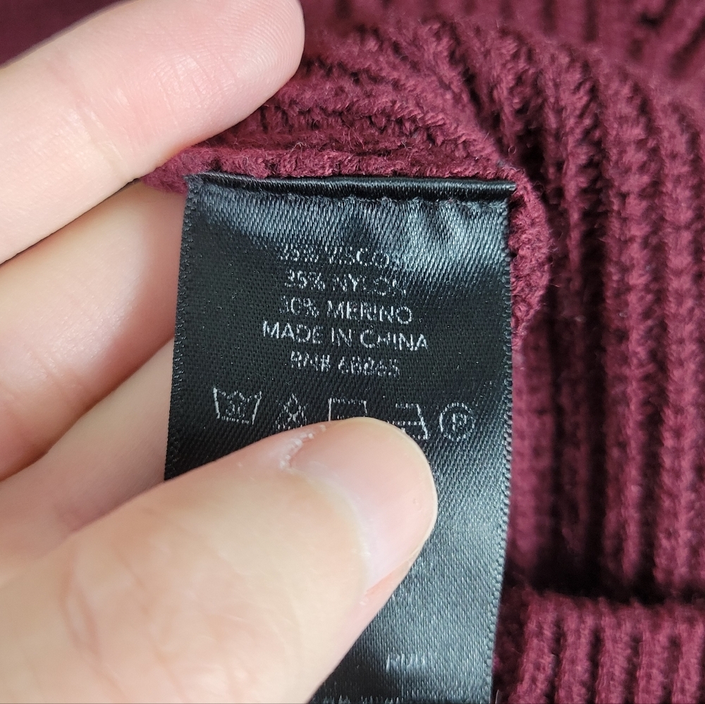 Le Ore Lodi Pointelle Knit Pullover Ruby Red Swea… - image 6